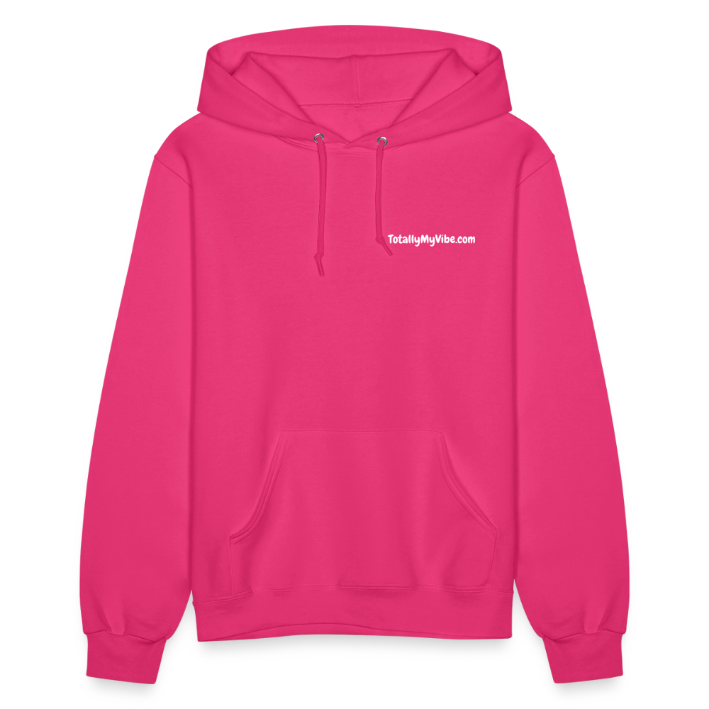 Miss Berry's Street-Style-Pop-Art Fuchsia Hoodie - fuchsia